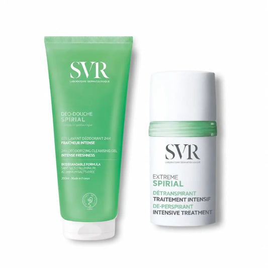 Svr Pack  Spirial deodorantti ja suihkugeeli 200 ml + Spirial Extreme-deodorantti 20 ml