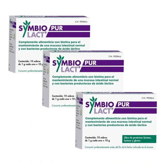Symbiopharm Symbiolact Pur -pakkaus, 3 x 10 annospussia