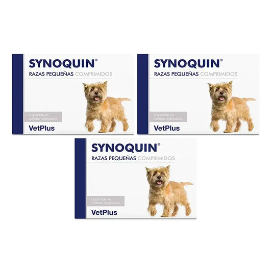 Synoquin pienille roduille, 3 x 90 kpl:n pakkaus