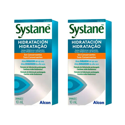 Systane Daily Moisturising Eye Drops, Pack 2 X 10 Ml
