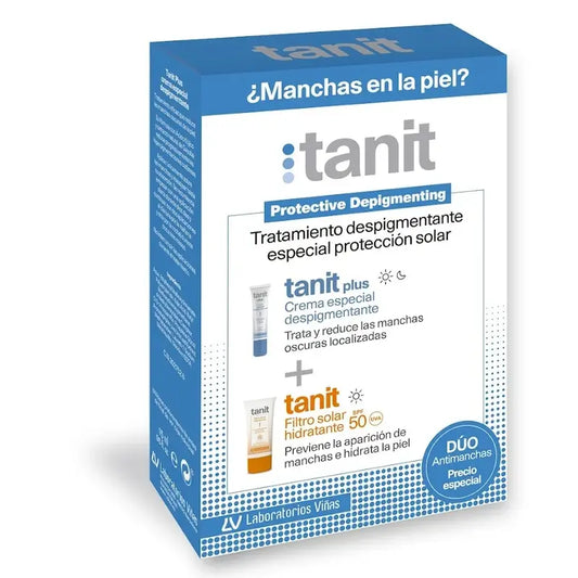 Tanit Pack Duo -tahranestoaine, Plus + aurinkosuojakerma