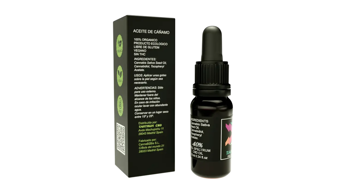 Tantrum Full Spectrum CBD-öljy 40 % MCT, 10 ml