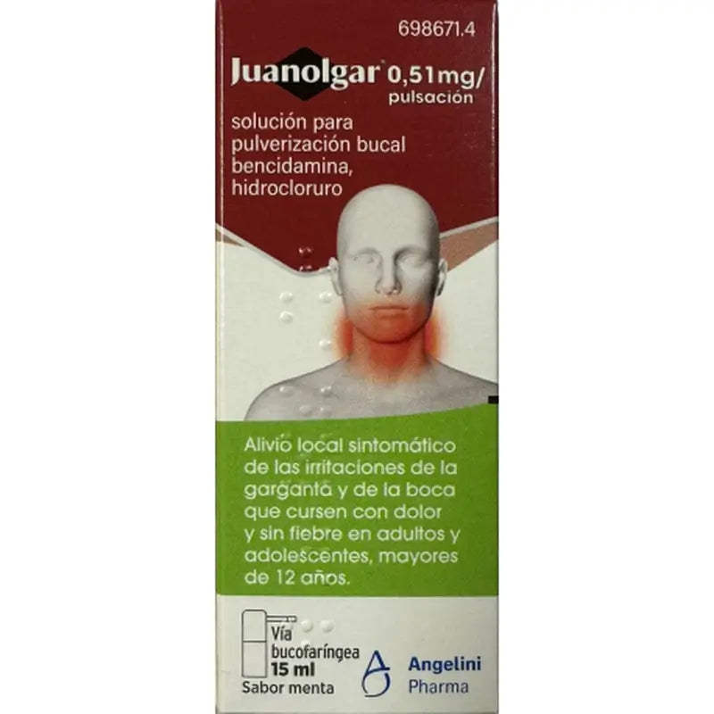 Juanolgar 0,51 Mg/Pulse Solution For Oral Spray, 15ml