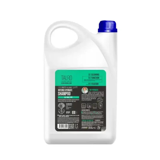 Tauro Pro Line Hydrate -shampoo valkoiselle turkille, 3785 ml