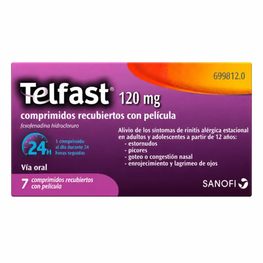 Telfast 120 mg, 7 tablettia
