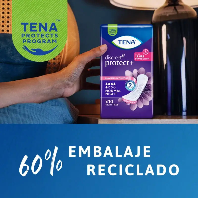 Tena Discreet Normal Night, 10 kpl