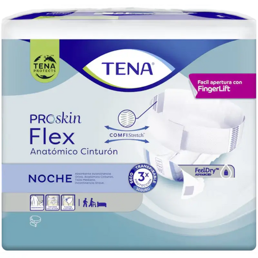 Tena Flex Proskin Plus, keskikoko, yö, 80 kpl