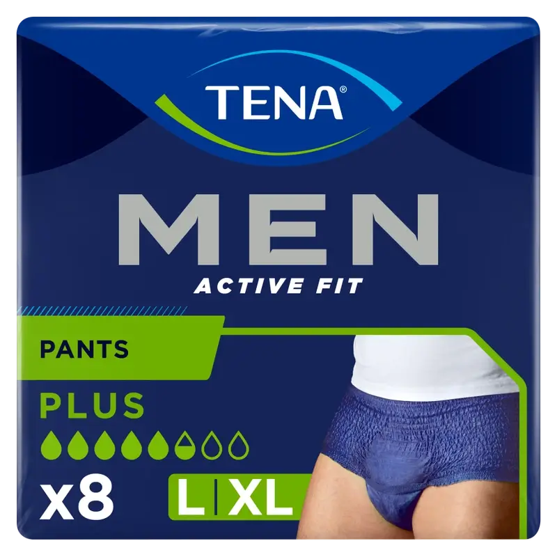 Tena Men Pants Active, koko L–XL, 8 kpl