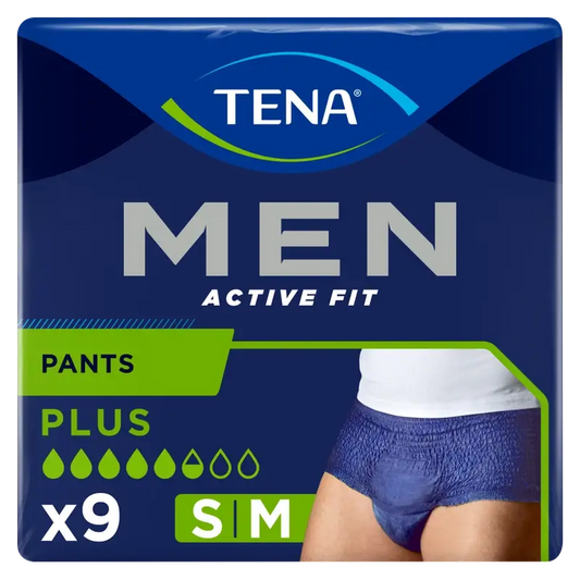 Tena Men Pants Active, koko S–M, 9 kpl