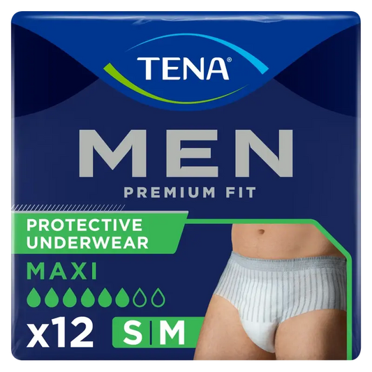 Tena Men Pants Premium Fit Maxi, koko S–M, 12 kpl