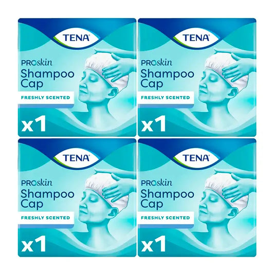 TENA ProSkin Shampoopullo 4 x 1 kpl – 1 KUUKAUSI