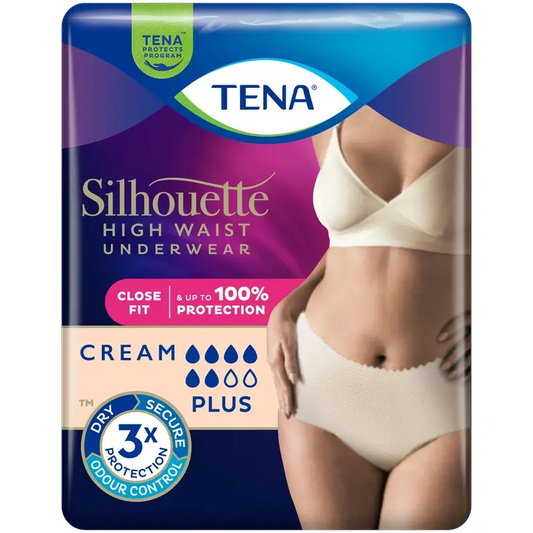 Tena Silhouette korkeavyötäröinen vaippa, koko L, 8 kpl