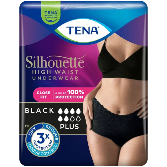 Tena Silhouette Yö Plus, korkea vyötärö, koko L, 8 kpl