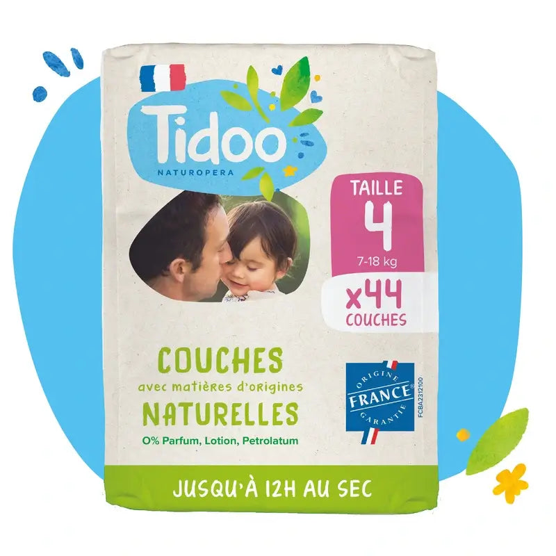 Tidoo-vaipat, koko 4, 7/18 kg, Eco, 44 kpl