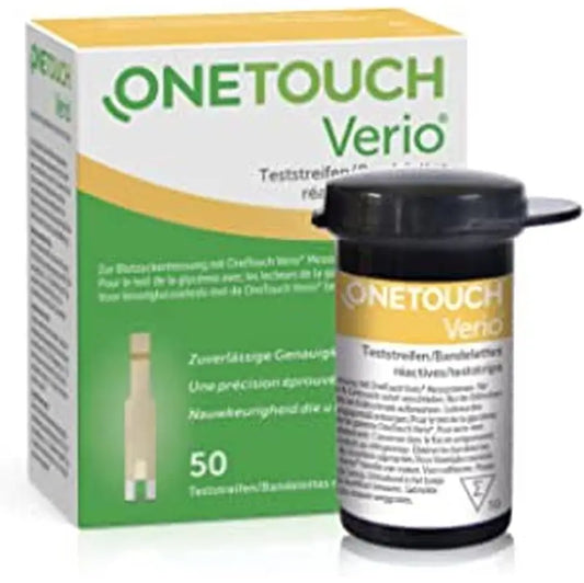 Onetouch Verio Blood Glucose Test Strips 50 strips