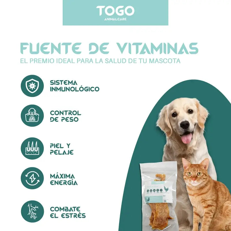 Togo Snack Natural -kanasuikaleet, 2 kpl:n pakkaus