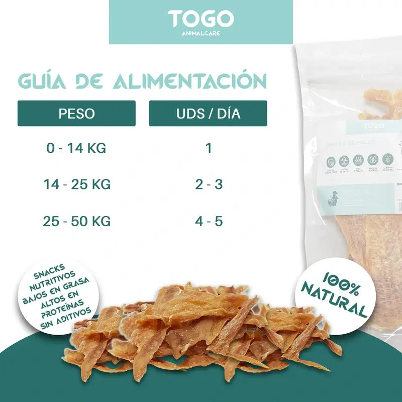 Togo Snack Natural -kanasuikaleet, 2 kpl:n pakkaus