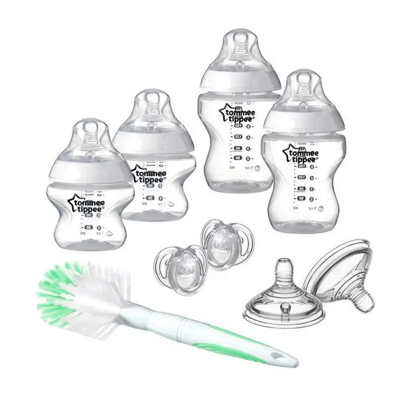 Tommee Tippee Clear Newborn Starter Kit, 2X260 ml 2X150 ml