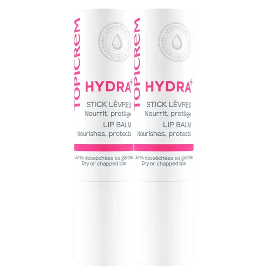 Topicrem Hydra+ -paketti: Ultra-kosteuttava huulivoide, 4 g, 2. kpl, 50 % 