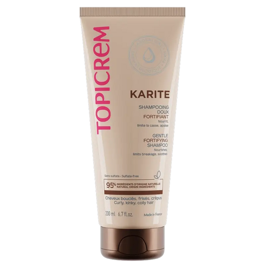 Topicrem Karite pehmeä ja vahvistava shampoo, 200 ml
