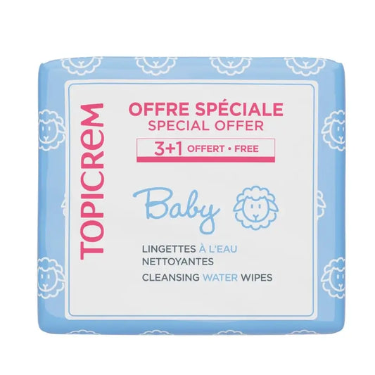 Topicrem Pack Baby -pyyhkeet 3+1, 60 kpl