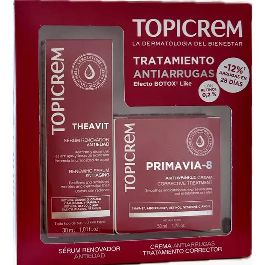 Topicrem Pack Theavit -seerumi 30 ml + Primavia-8 -voide 50 ml