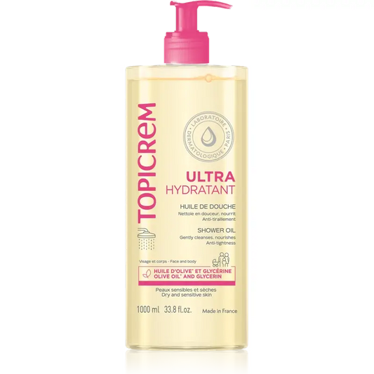 Topicrem Uh suihkuöljy, 1000 ml