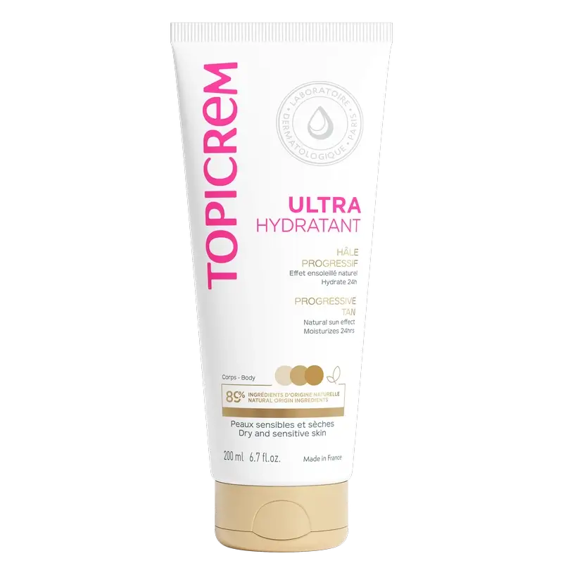 Topicrem Uh - asteittainen vartalonrusketusvoide, 200 ml