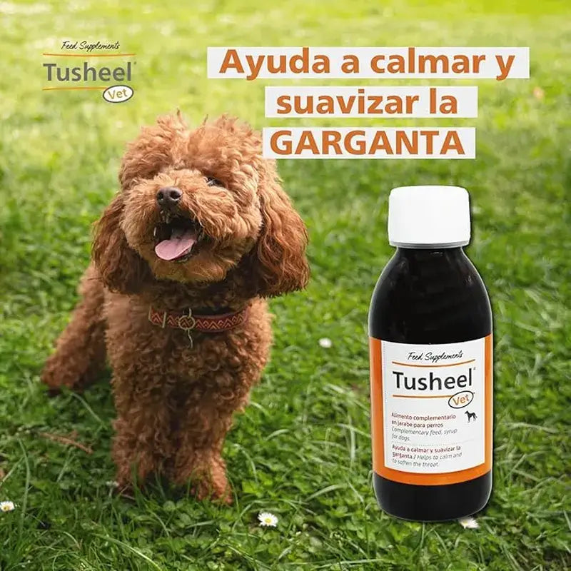 Heel Tusheel -eläinlääke, yskänsiirappi koirille ja kissoille, 150 ml