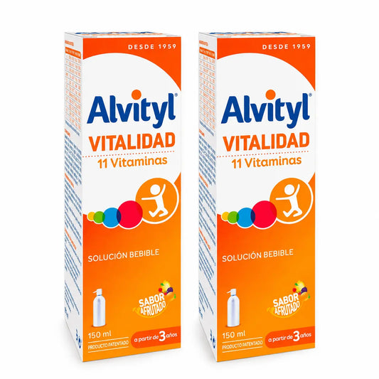 Urgo Alvityl Vitalidad 11 vitamiinia 150 ml, 2 kpl:n pakkaus
