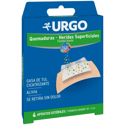 Urgo: Sterilit palovammojen ja pinnallisten haavojen sidokset, 10 x 7 cm