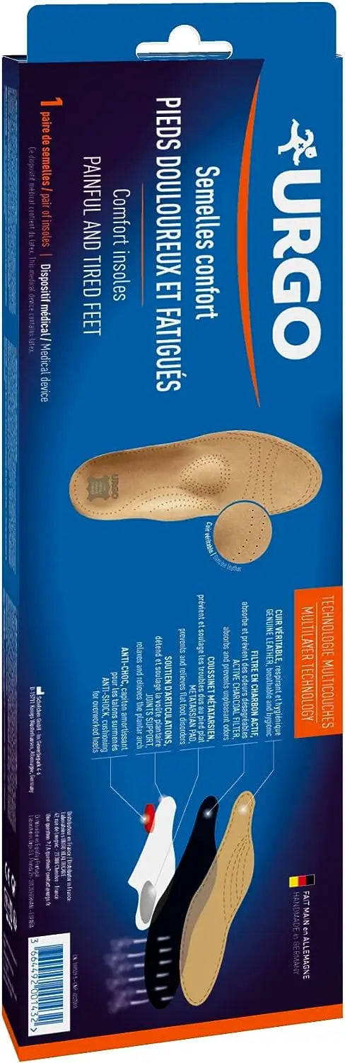Urgo Comfort -pohjalliset väsyneille ja kipeille jaloille, koko 42–44