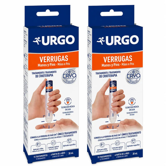 Urgo Verrugas Kryoterapia – 38 ml:n pullo, 15 hoitoa, 2 kpl:n pakkaus
