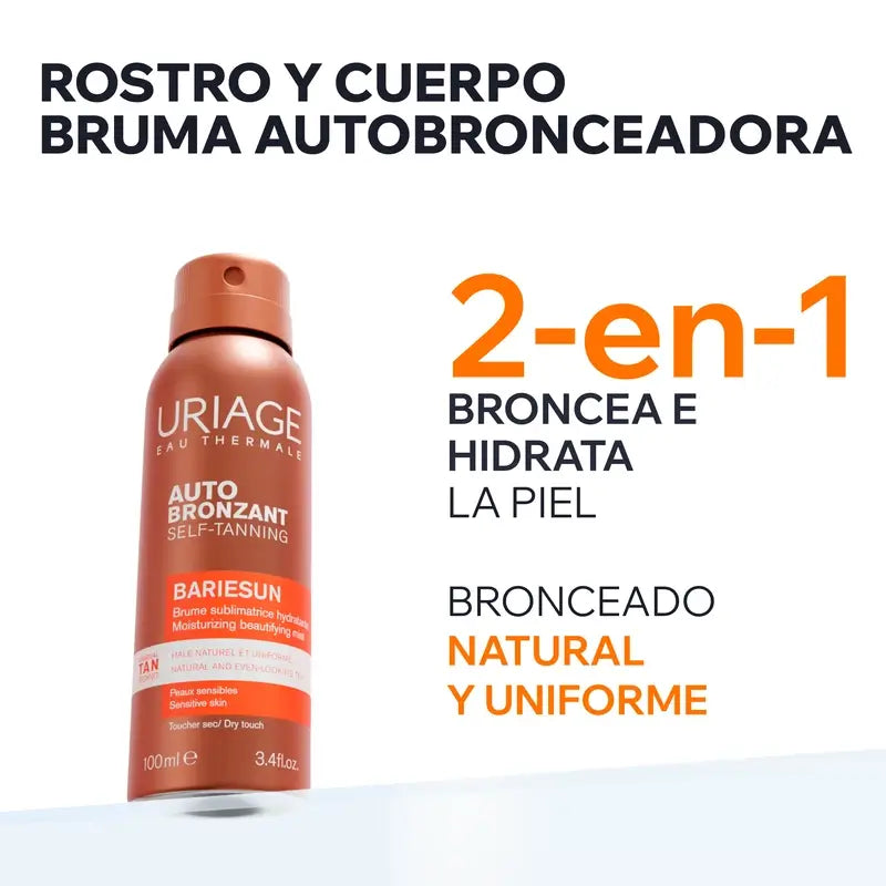 Uriage Bariésun itseruskettava lämpövesisuihke 100 ml