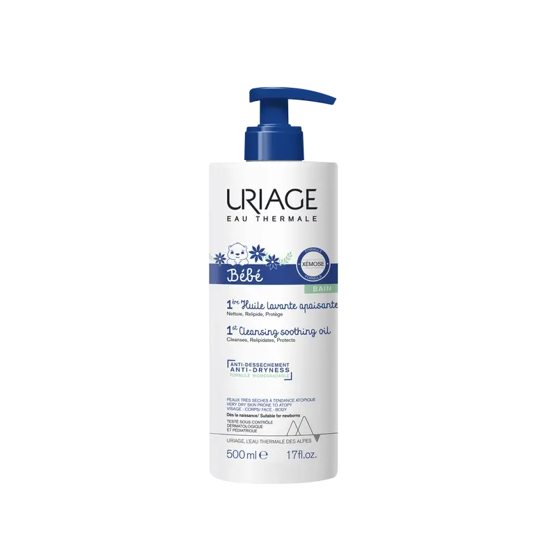 Uriage Bebé 1. rauhoittava puhdistusöljy 500 ml
