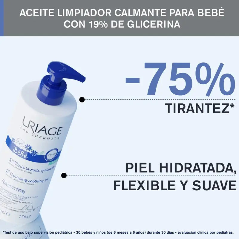 Uriage Bebé 1. rauhoittava puhdistusöljy 500 ml