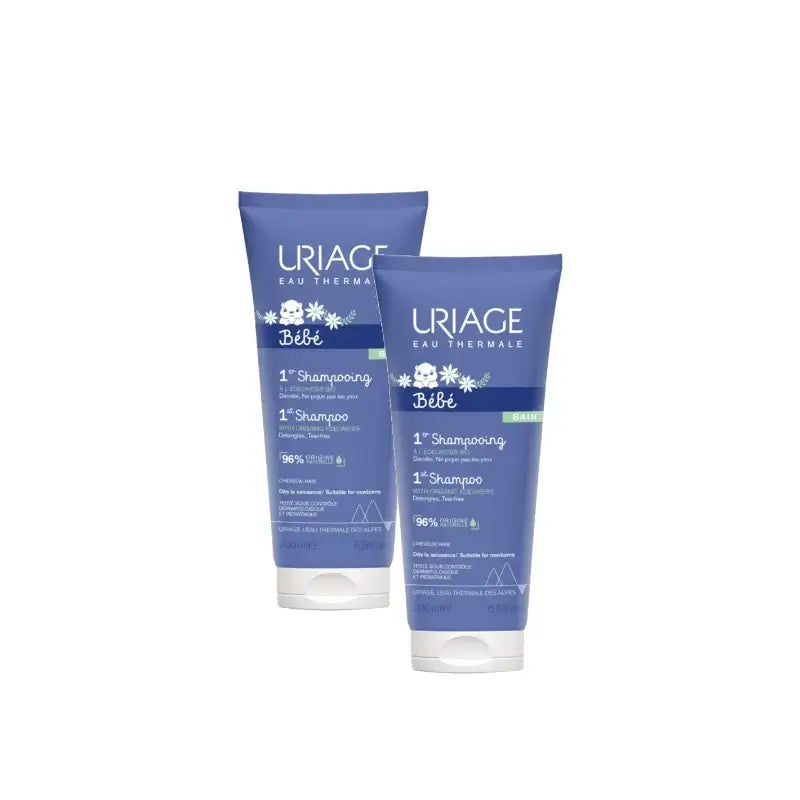 Uriage Bébé 1er -shampoo 200 ml, 2 kpl:n pakkaus