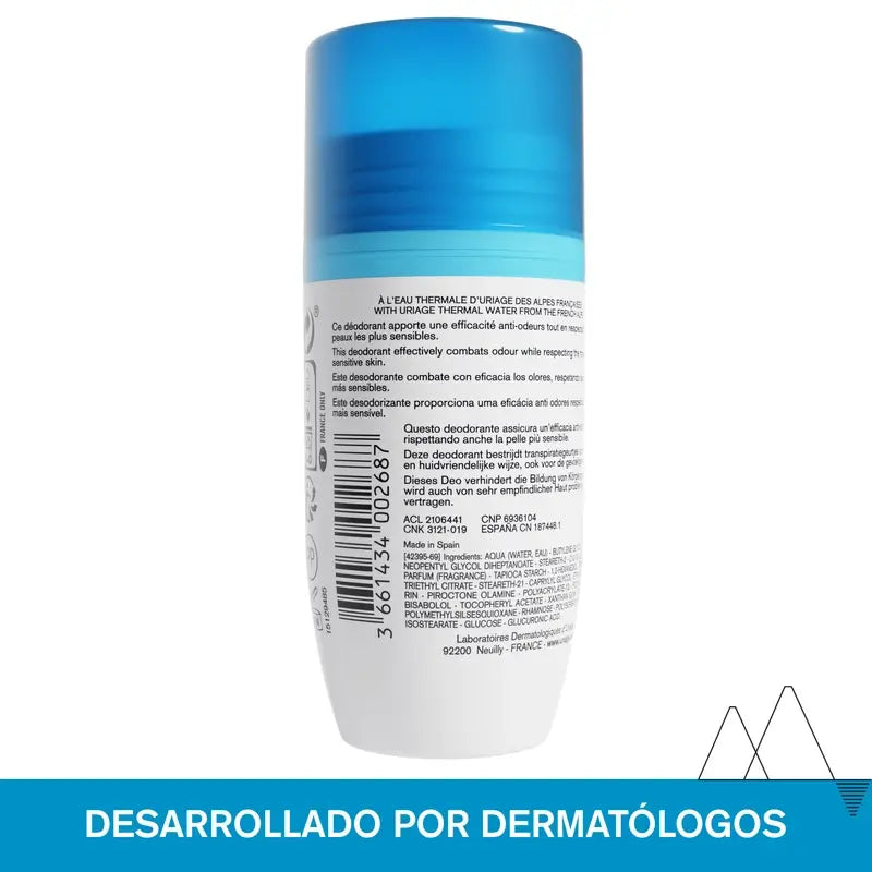 Uriage Mieto deodorantti 50 ml, herkälle iholle, 24 h