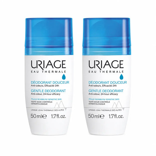 Uriage Mieto deodorantti 50 ml herkälle iholle 24 h, 2 kpl:n pakkaus
