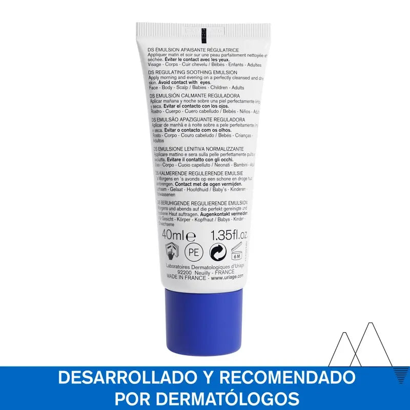 Uriage Ds Rauhoittava emulsio 40 ml, hajusteeton