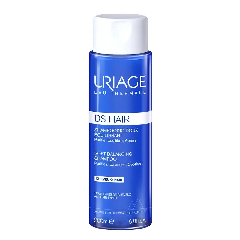 Uriage DS Hair Lempeä tasapainottava shampoo 200 ml