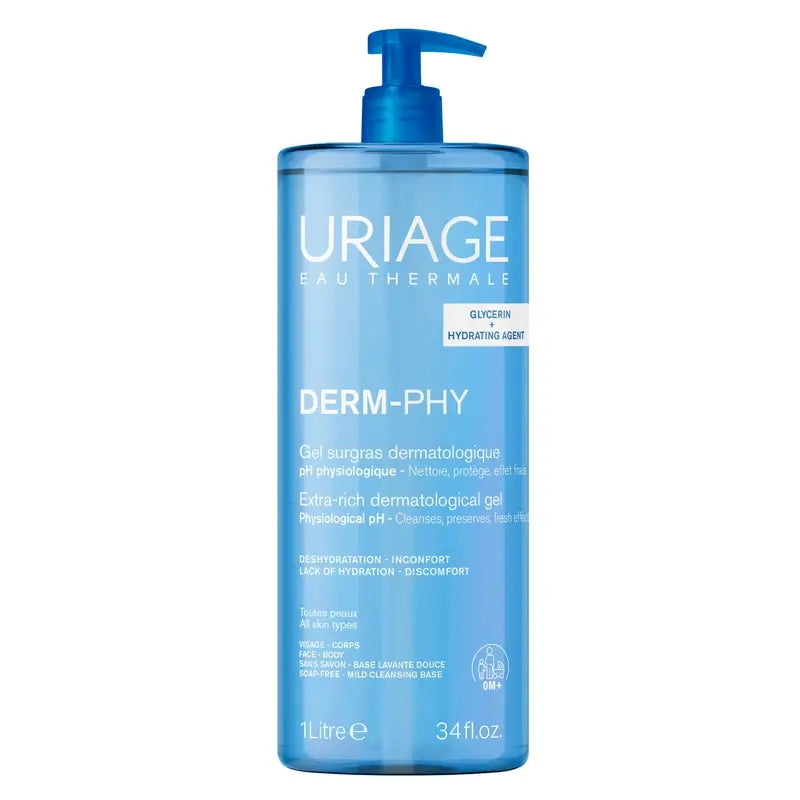 Uriage Dermatologinen ylirasvainen geeli 1 l