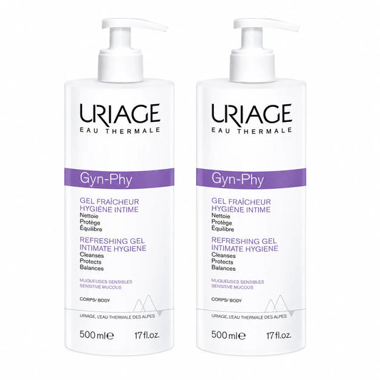 Uriage Gynphy -intimigeeli, 500 ml, 2 kpl:n pakkaus