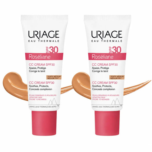 Uriage Roséliane CC-voide SPF 30, 40 ml, 2 kpl:n pakkaus