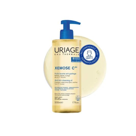 Uriage Xemose C8+ kutinaa lievittävä puhdistusöljy 500 ml