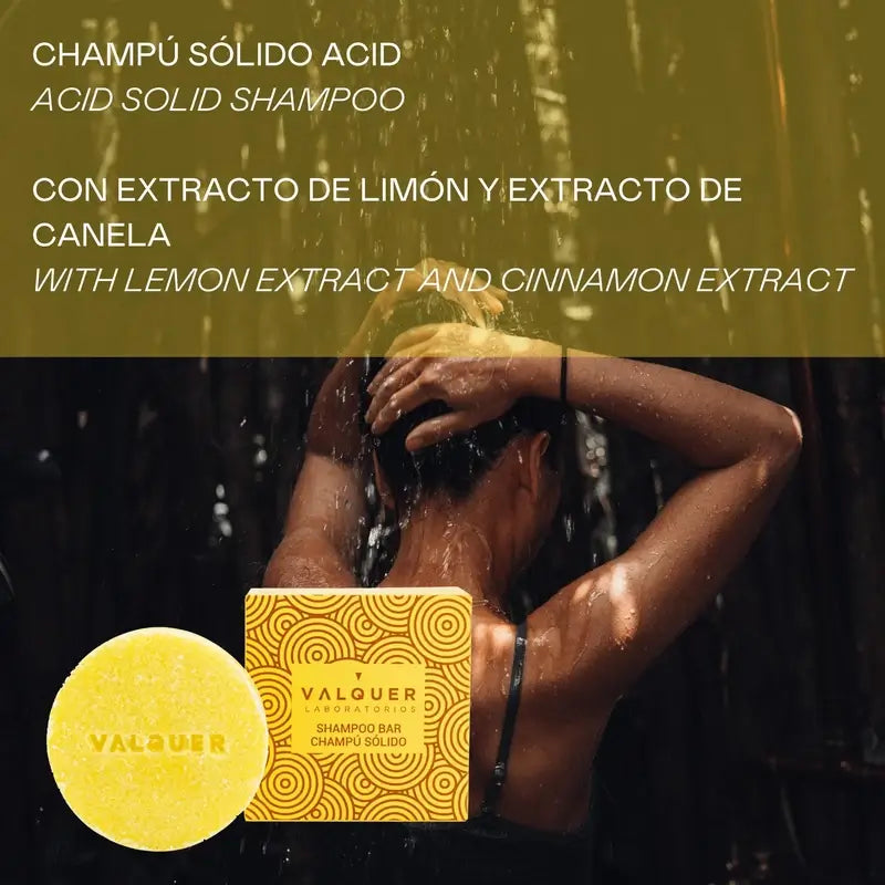 Valquer Hair Care Acid -kiinteä shampoo, 50 g