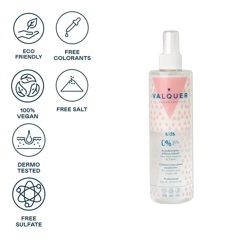 Valquer Hair Care kaksivaiheinen lasten hoitoaine, 300 ml