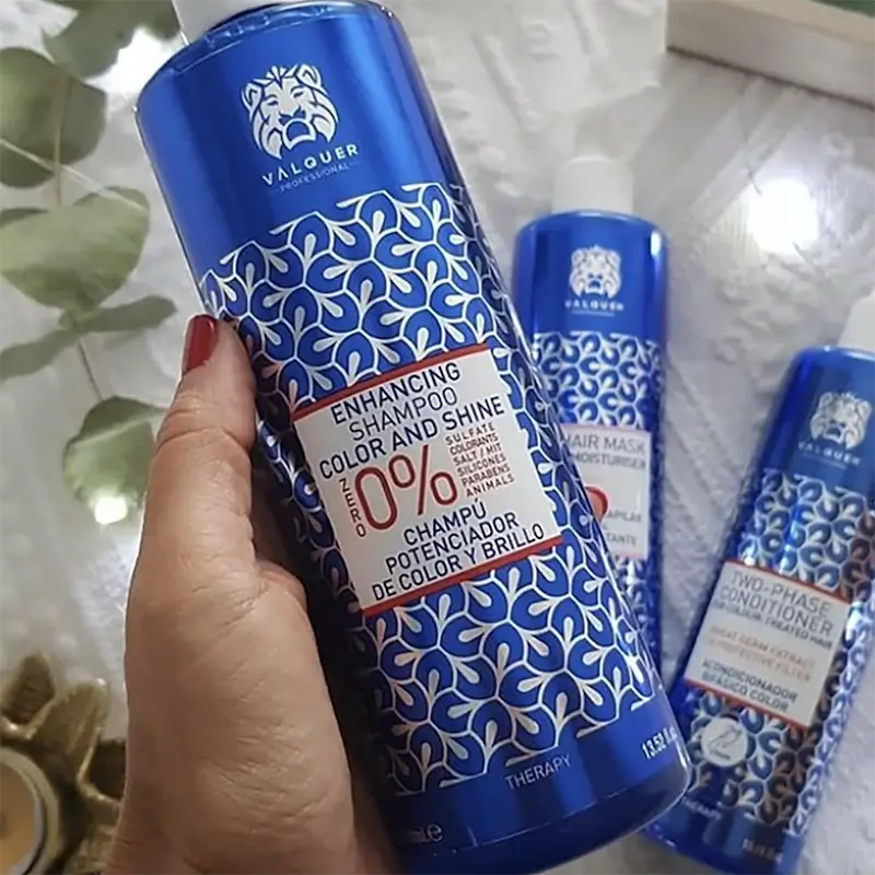 Valquer Hair Care -shampoo, joka tehostaa väriä ja kiiltoa, 400 ml