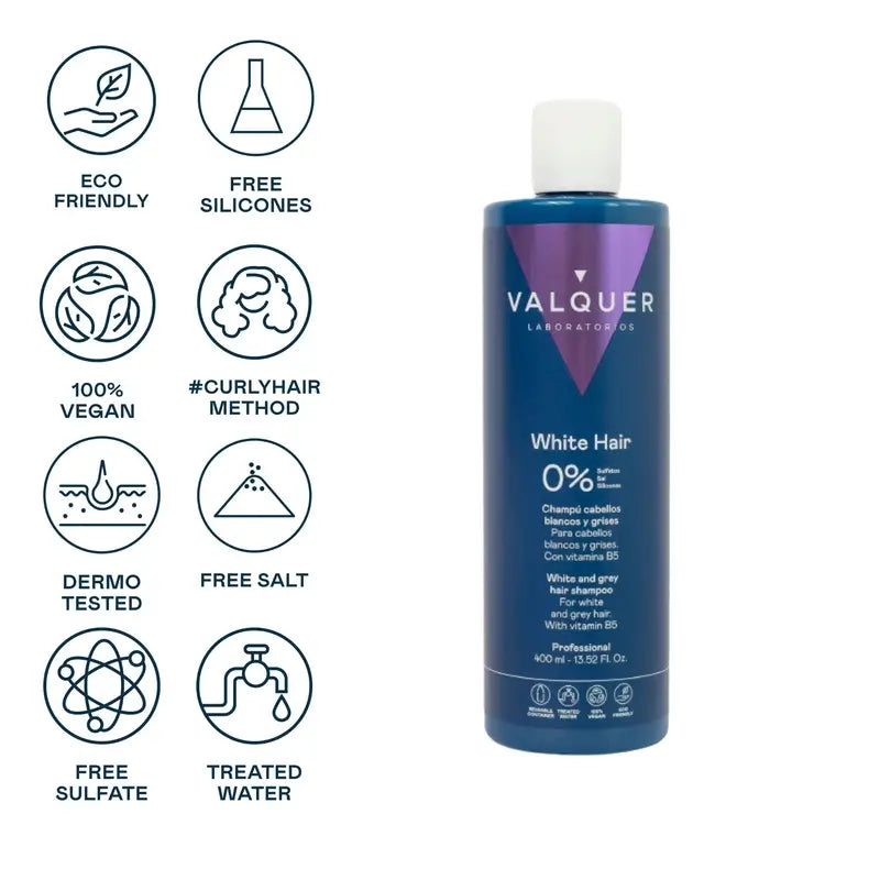 Valquer Hair Care Silver Platinum -shampoo, 400 ml