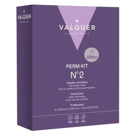 Valquer ammattikäyttöön tarkoitettu permanenttisetti – nro 2 (värjätyt hiukset), 210 ml